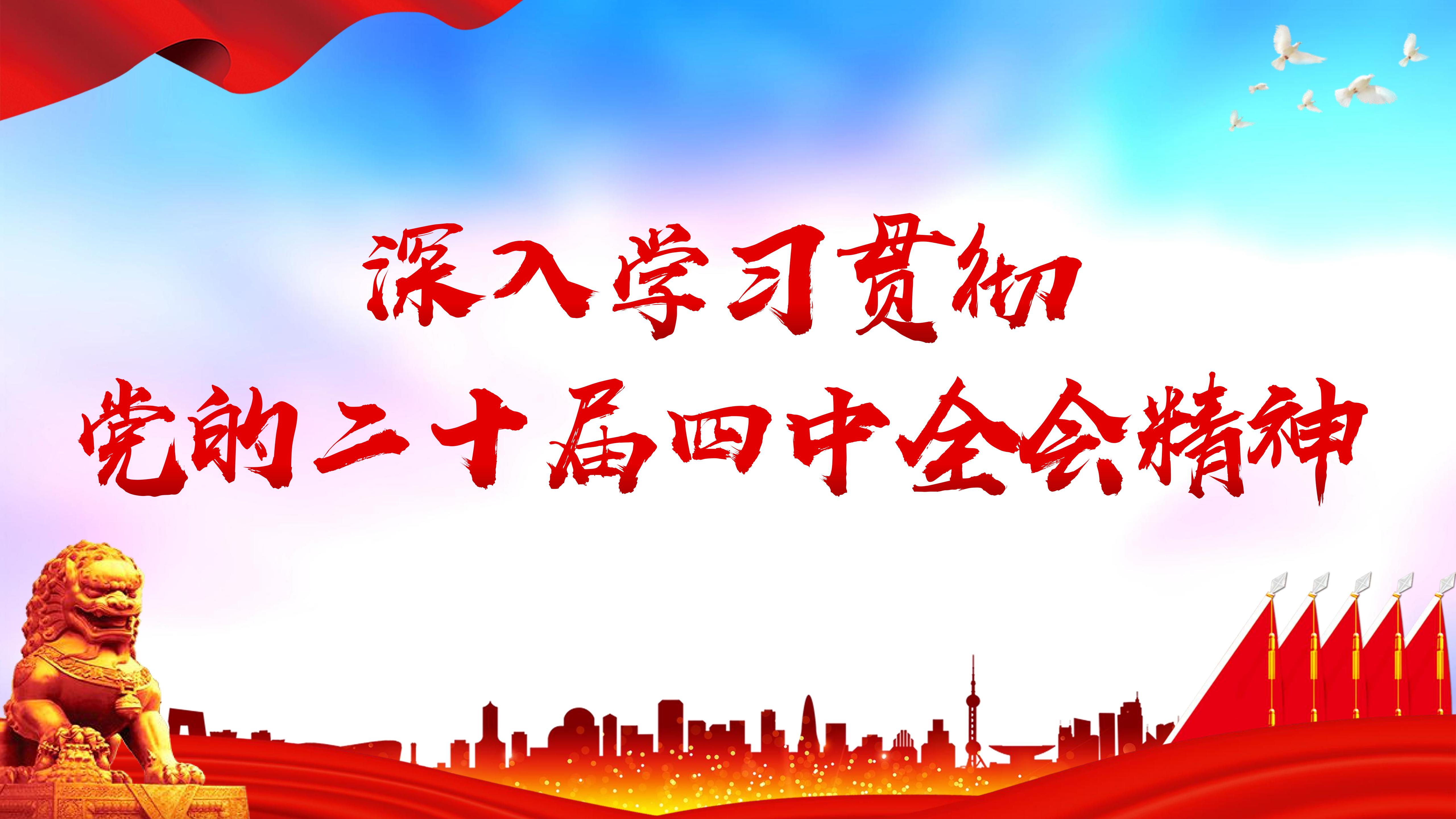 学习贯彻党的二十届四中全会精神