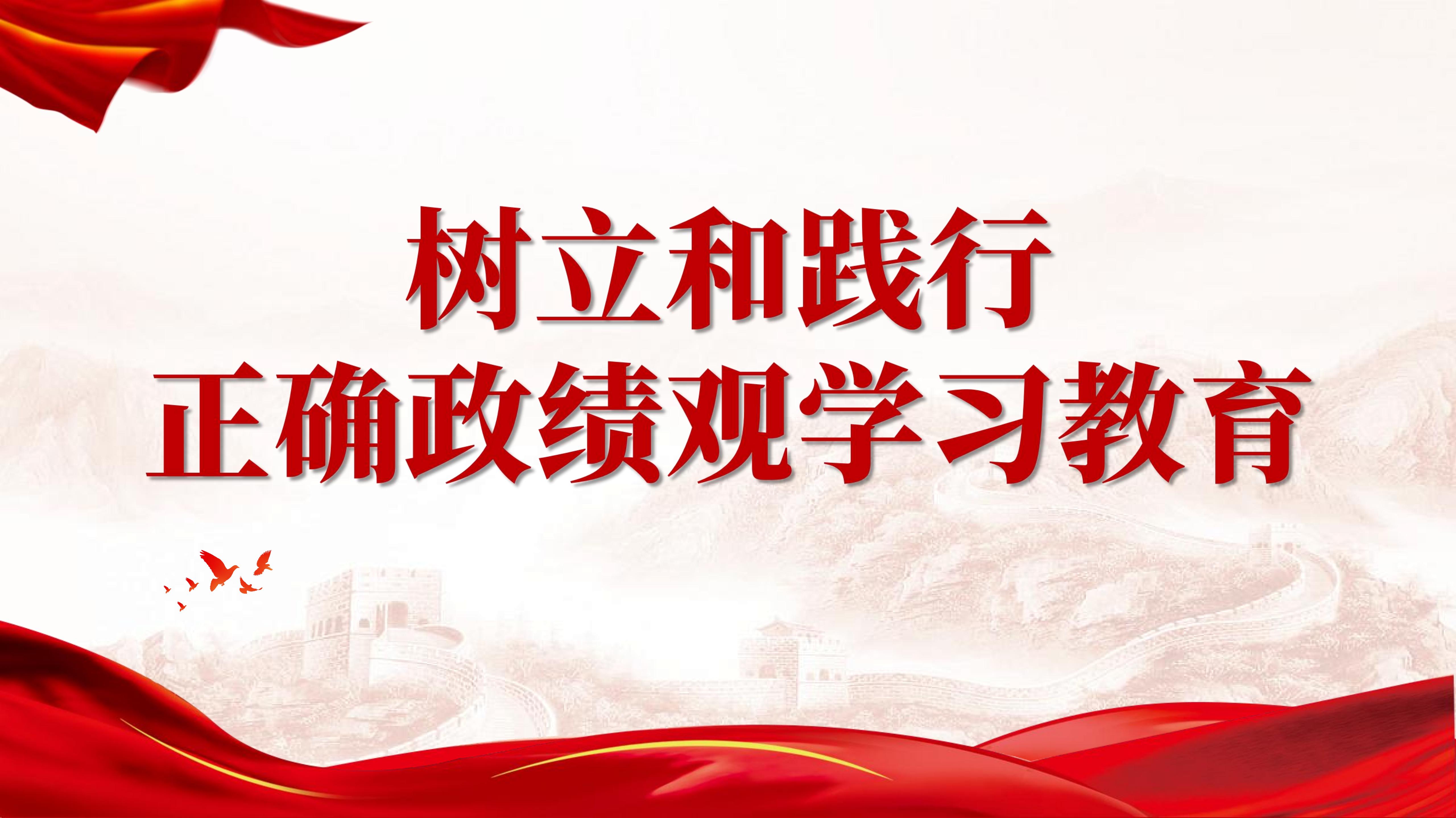 树立和践行正确政绩观学习教育